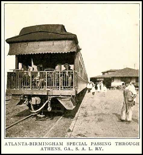 Seaboard Air Line Railway train at Athens depot
