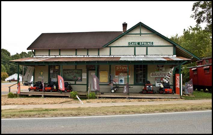 Cave Spring depot in 2015