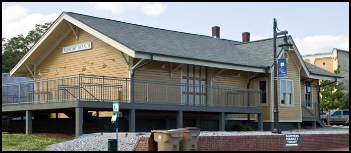 Flowery Branch, Georgia, railroad depot