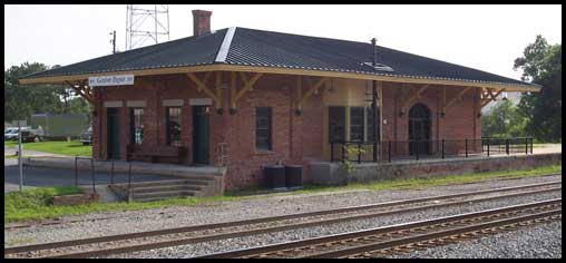 Gordon depot in daylight