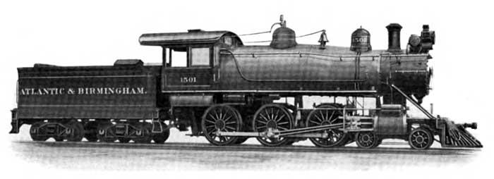 Atlantic & Birmingham Railway locomotive