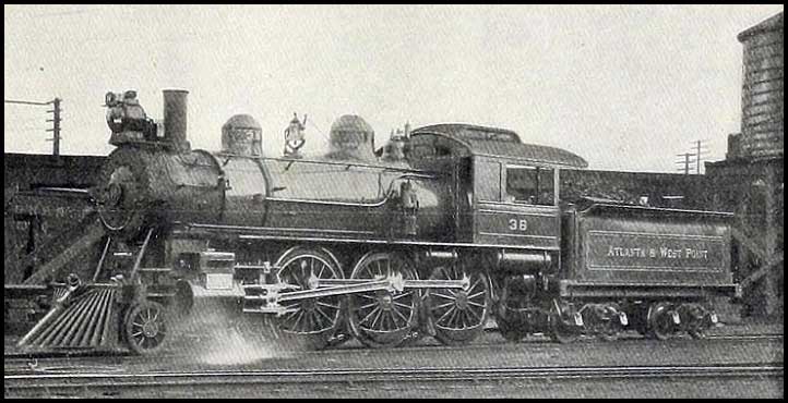 Locomotive of the Atlanta & West Point Railroad