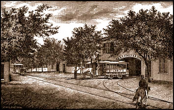 Augusta & Summerville Railroad horse car