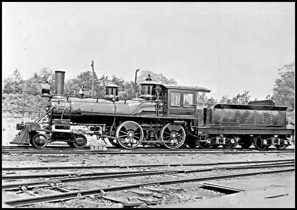 This locomotive once operated on the Brunswick & Albany Railroad