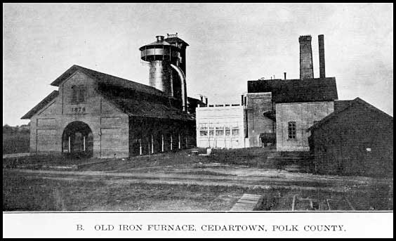 Old iron furnace in Cedartown, Georgia