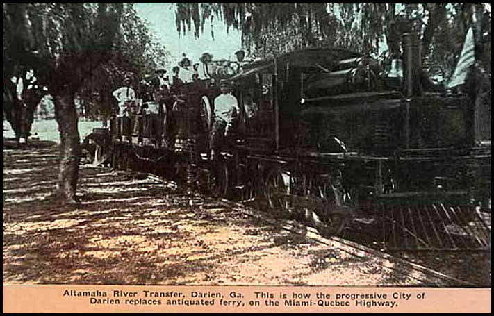 Altamaha River transfer train of the Georgia Coast & Piedmont Railroad