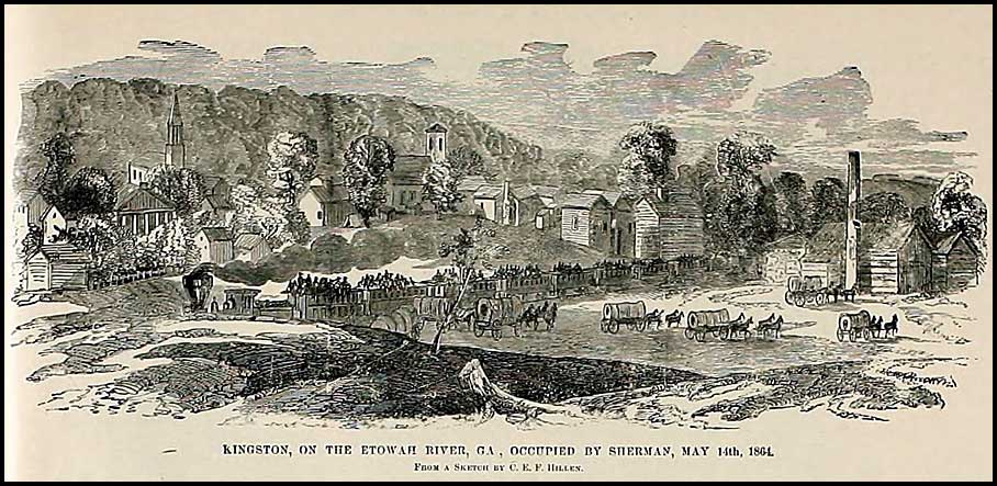Kingston, Georgia, eastern terminus of the Rome Railroad