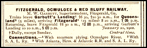 FO&RB Railway listing in Official Guide 1906