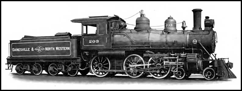 Gainesville & Northwestern Railroad locomotive