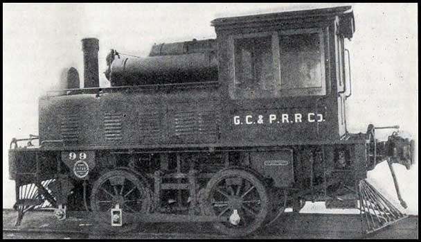 Gasoline-powered locomotive of the Georgia Coast & Piedmont Railroad