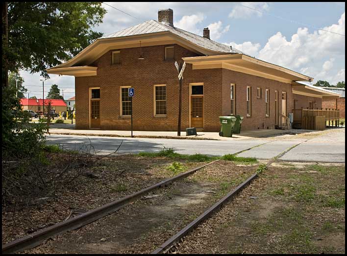 Railroad depot at Monroe, Georgia