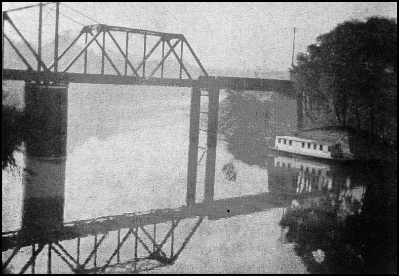 Central of Georgia Railway swing bridge in Rome, from Battey book