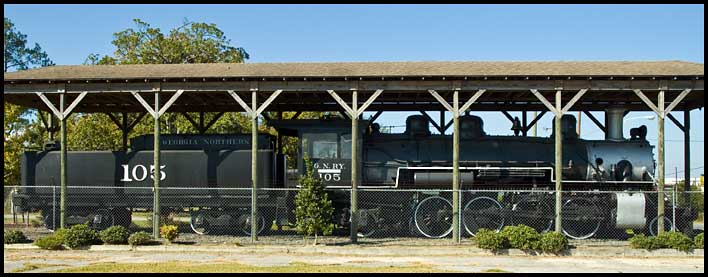Glover locomotive in downtown Marietta