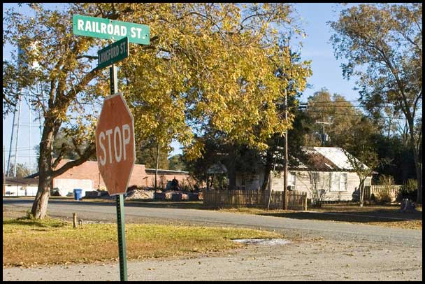 Railroad Street in Berlin, Georgia