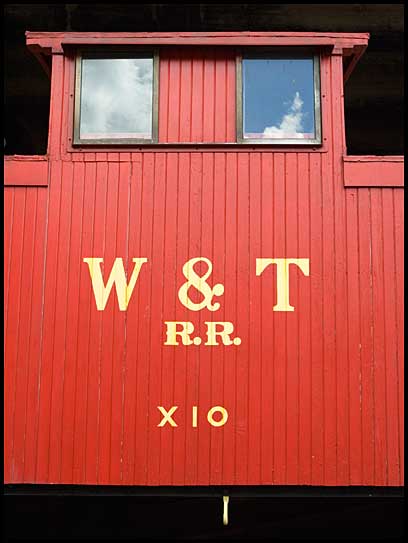 W&T caboose No. X10 at Savannah's Roundhouse Railroad Museum
